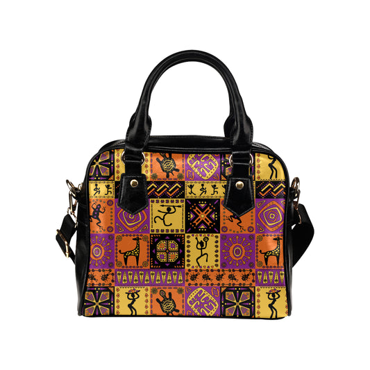 African Pattern Print Design 02 Shoulder Handbag