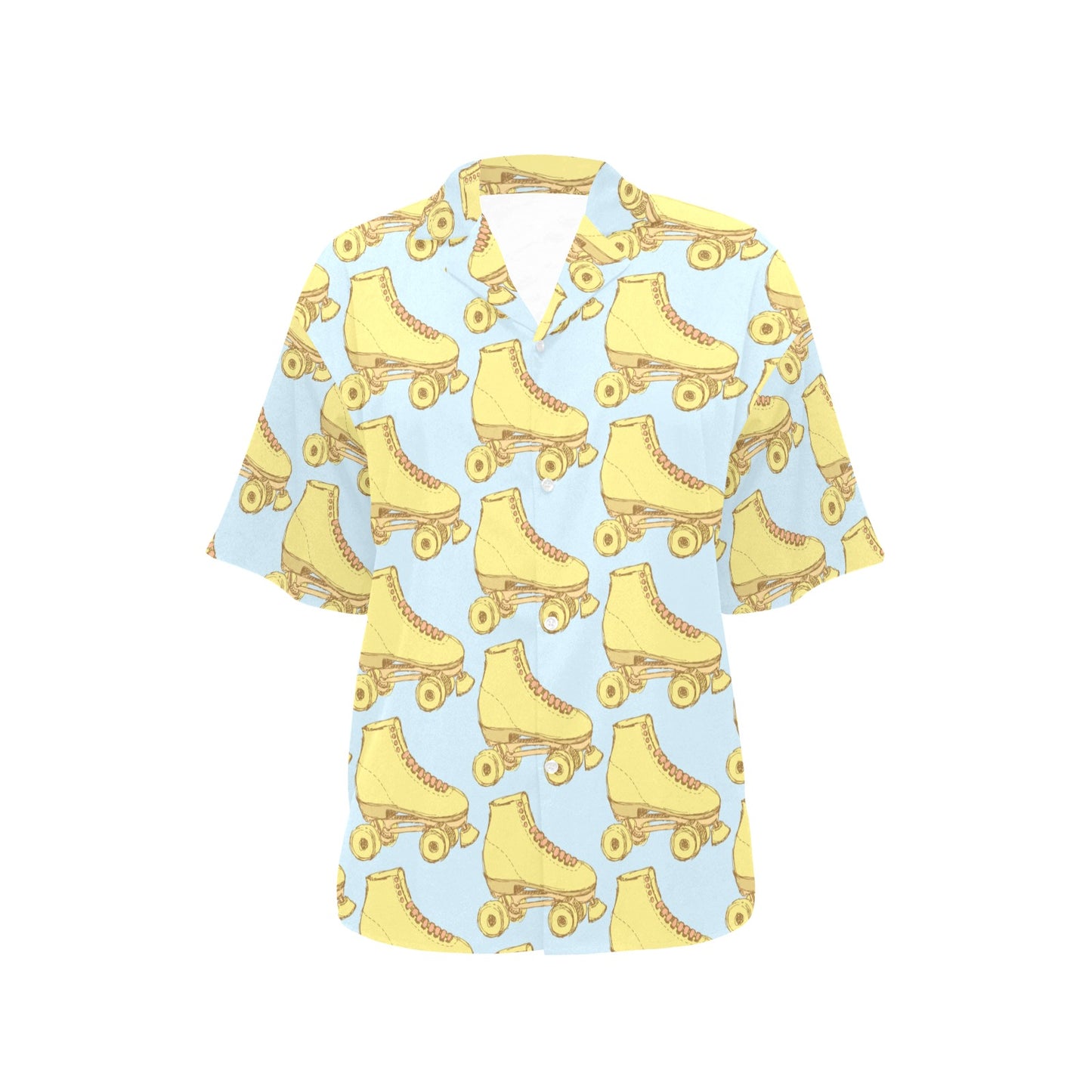 Roller skate Pattern Print Design A03 Women's Hawaiian Shirt