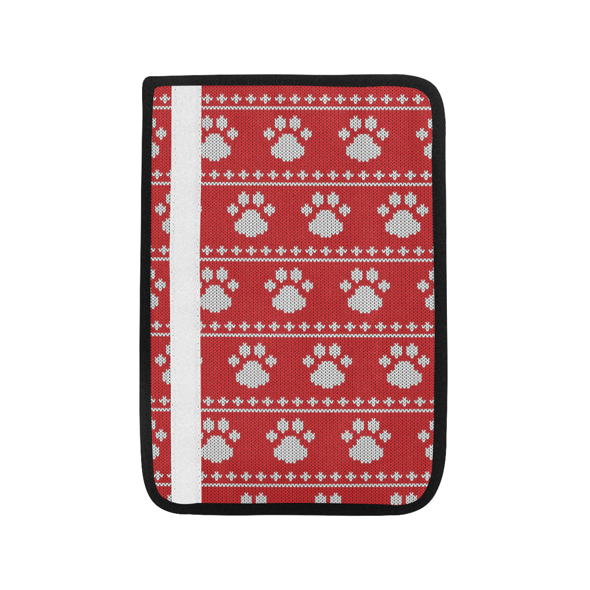 Knit Paw Pattern Print Design 03 Car Seat Belt Cover