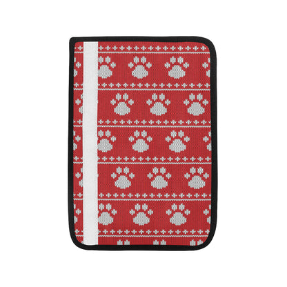 Knit Paw Pattern Print Design 03 Car Seat Belt Cover