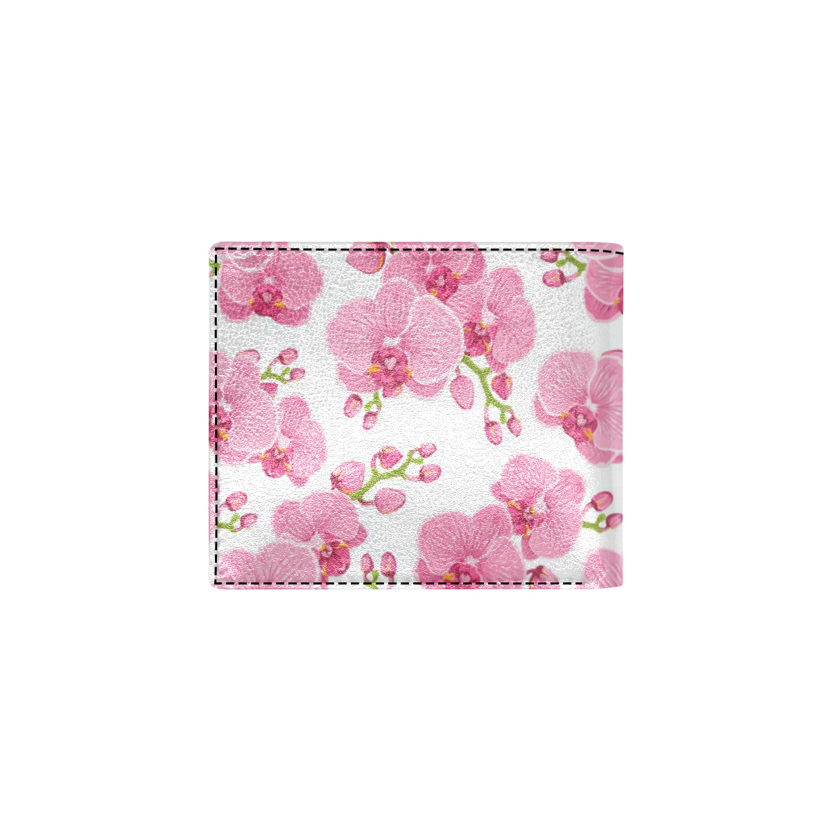 Orchid Pink Pattern Print Design OR07 Men's ID Card Wallet