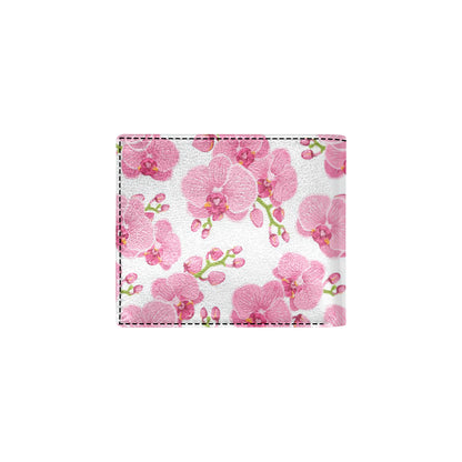 Orchid Pink Pattern Print Design OR07 Men's ID Card Wallet