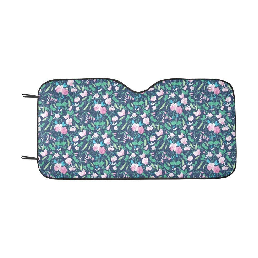 Sweet Pea Print Design LKS303 Car front Windshield Sun Shade