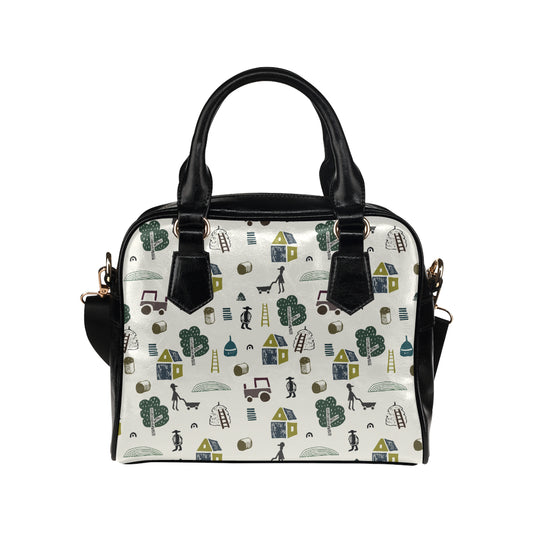 Agricultural Farm Print Design 01 Shoulder Handbag