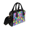 Peace Sign Colorful Pattern Print Design A02 Shoulder Handbag