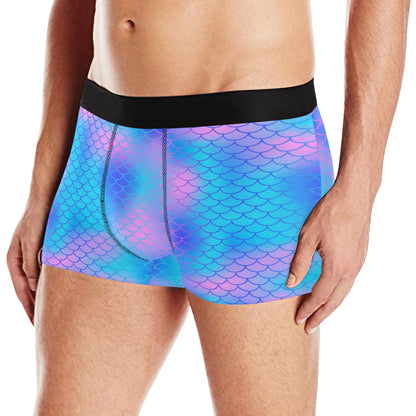 Mermaid Scales Pattern Print Design 04 Men's Boxer Briefs