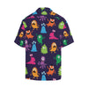 Monster Cartoon Pattern Print Design 02 Men's Hawaiian Shirt