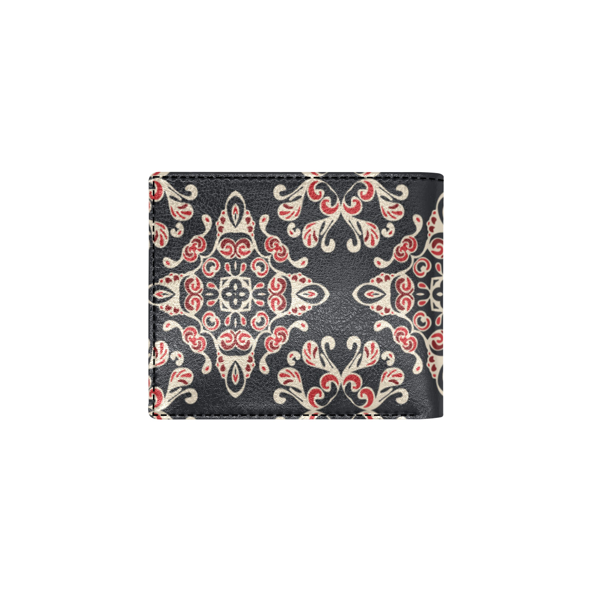 Medallion Pattern Print Design 01 Men's ID Card Wallet