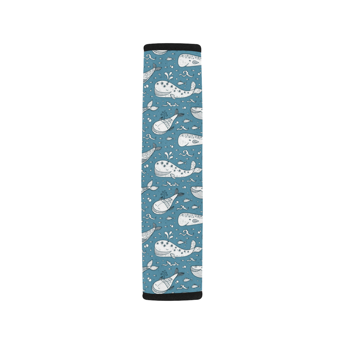 Humpback Whale Pattern Print Design 03 Car Seat Belt Cover