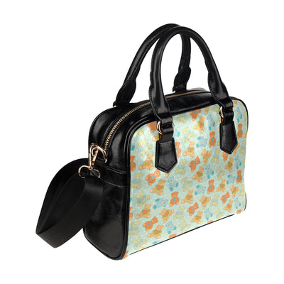 Bear Pattern Print Design 02 Shoulder Handbag