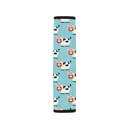 Cattle Cute Pattern Print Design 01 Car Seat Belt Cover