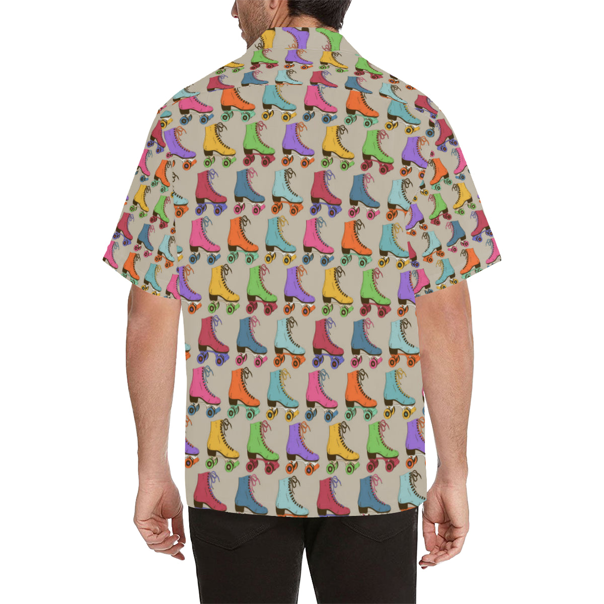 Roller skate Pattern Print Design A01 Men's Hawaiian Shirt