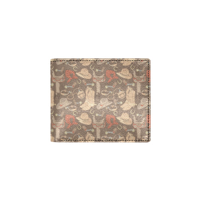 Cowboy Pattern Print Design 02 Men's ID Card Wallet