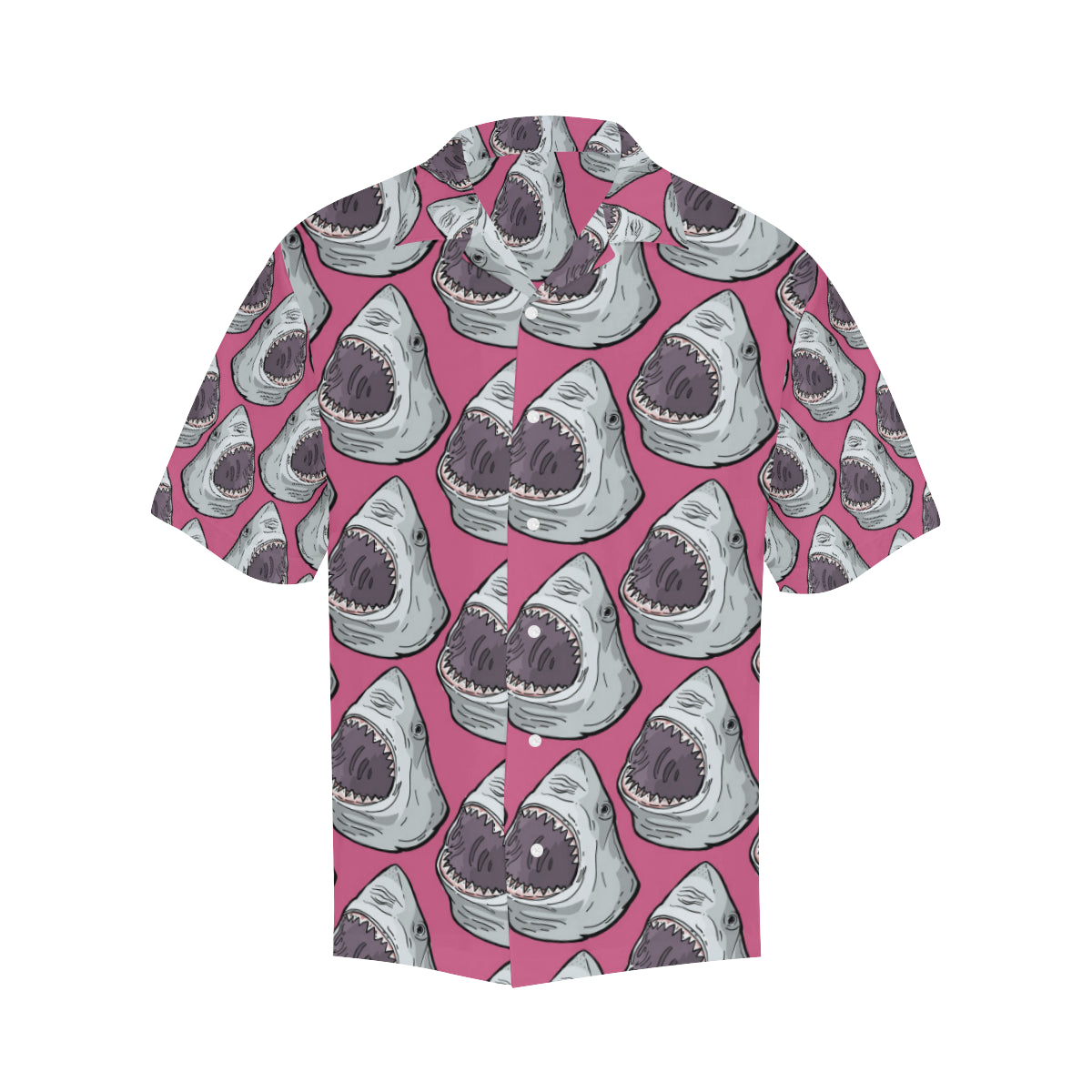 Great White Shark Pattern Print Design 01 Men's Hawaiian Shirt