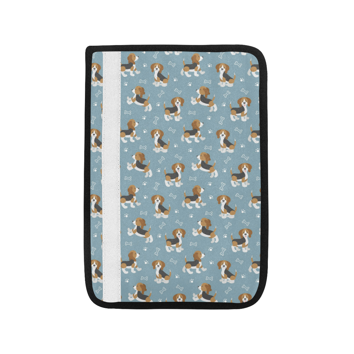 Beagle Pattern Print Design 02 Car Seat Belt Cover