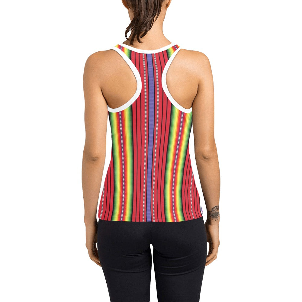 Serape Print Design LKS305 Women's Racerback Tank Top