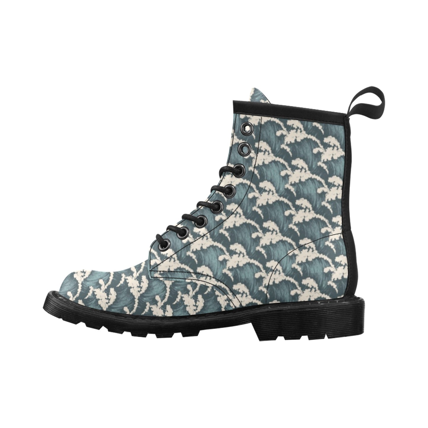 Wave Art Print Women's Boots