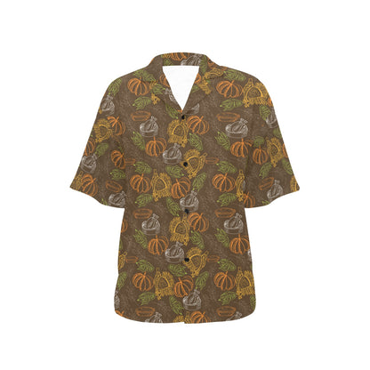 Thanksgiving Print Design LKS301 Women's Hawaiian Shirt