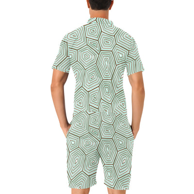 Sea Turtle Skin Print Men's Romper