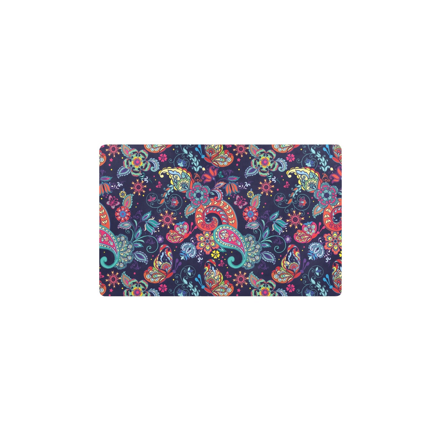 Paisley Boho Pattern Print Design A06 Kitchen Mat
