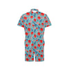 Donkey Red Elephant Pattern Print Design 03 Men's Romper