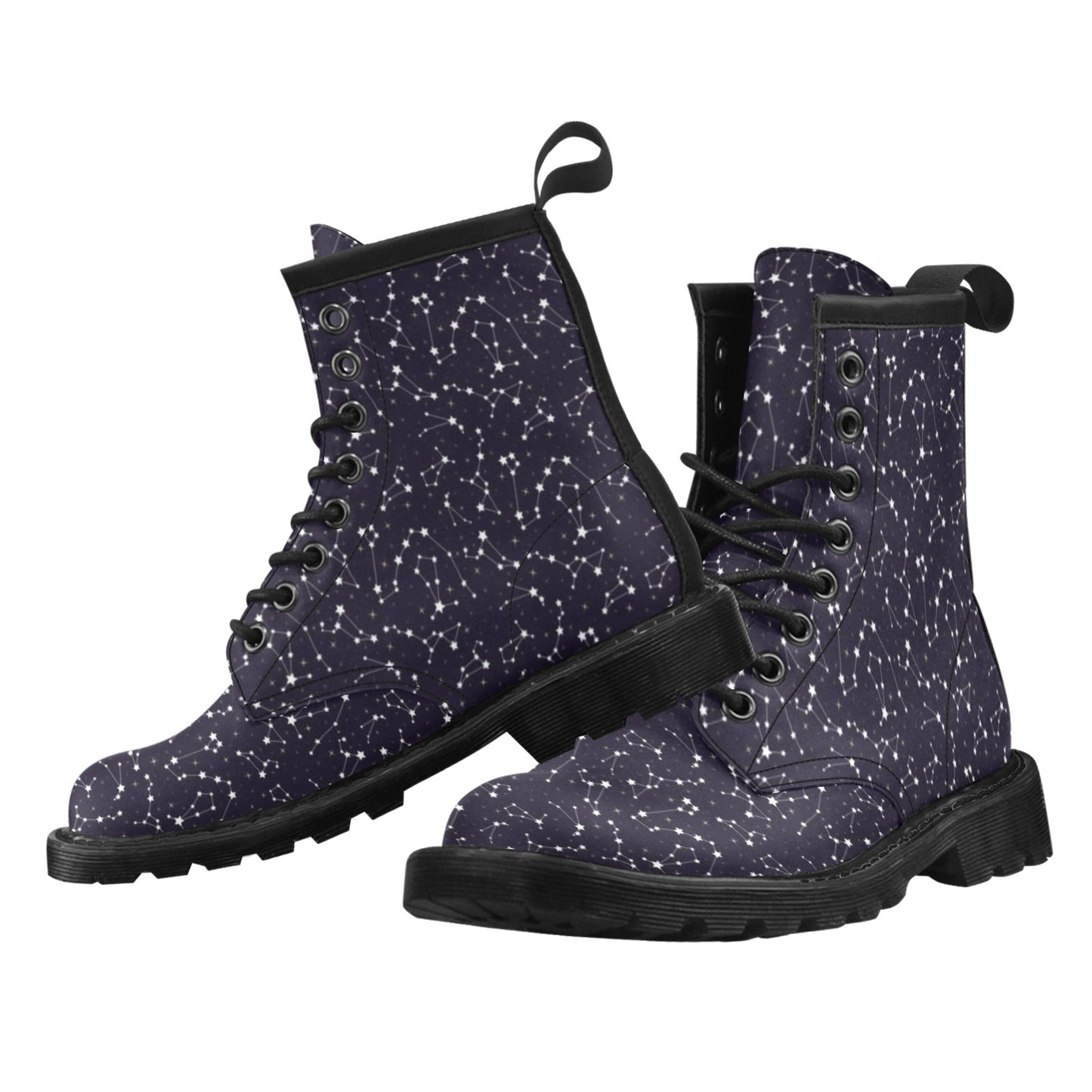 Zodiac Star Pattern Design Print Women's Boots