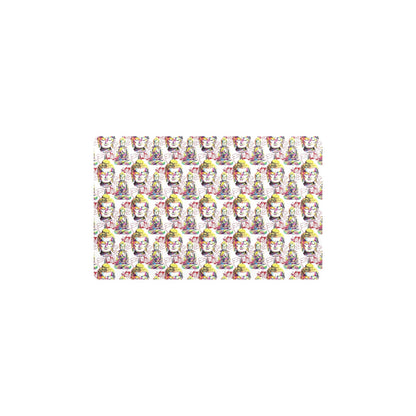 Buddha Pattern Print Design 06 Kitchen Mat
