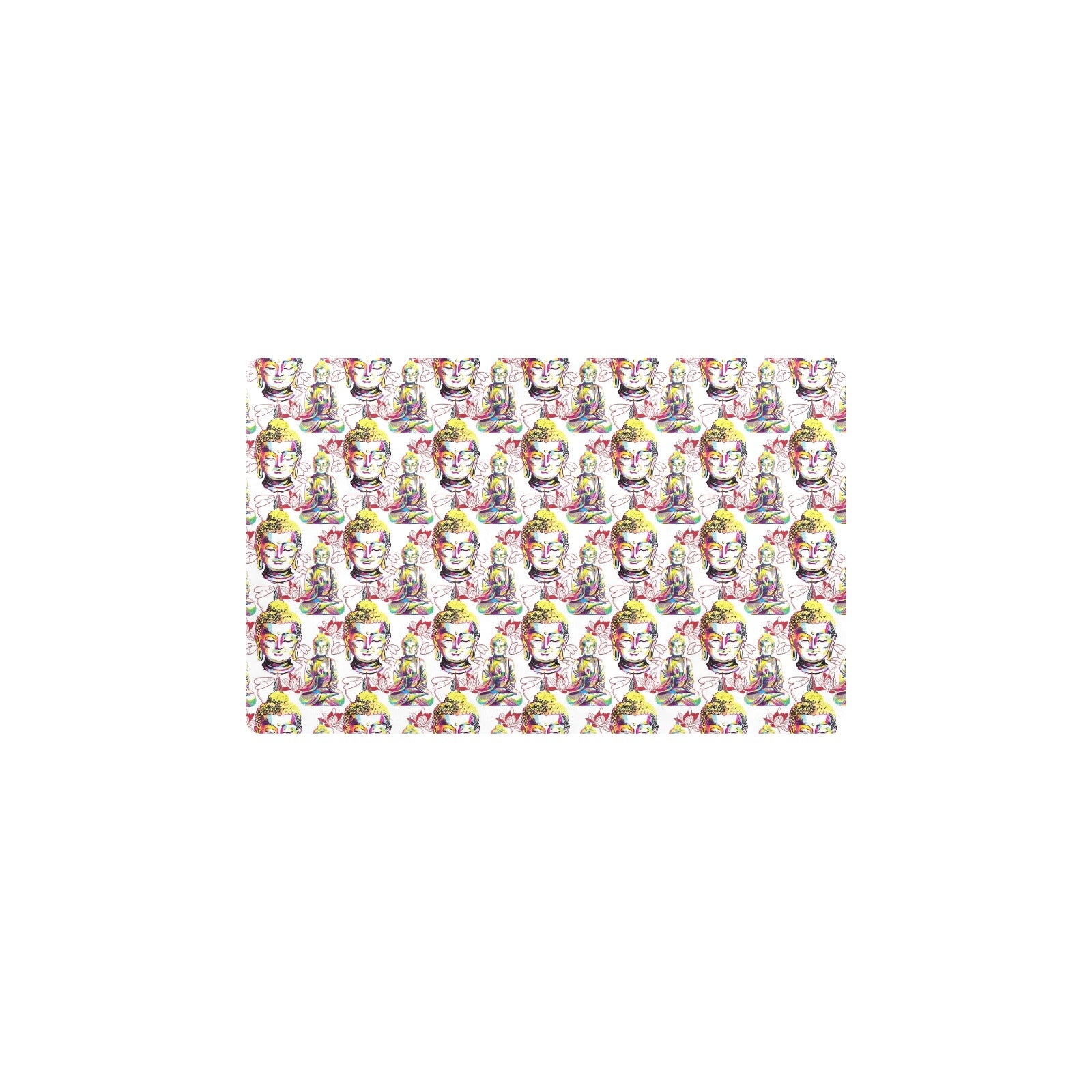 Buddha Pattern Print Design 06 Kitchen Mat