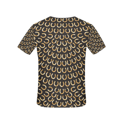 Horseshoe Print Design LKS304 Women's  T-shirt