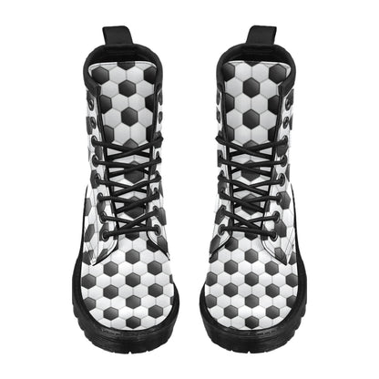 Soccer Ball Texture Print Pattern Women's Boots