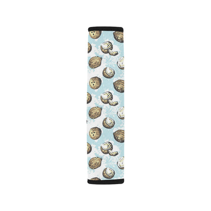Coconut Pattern Print Design CN01 Car Seat Belt Cover