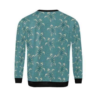 Sea Turtle Pattern Print Design T02 Men Long Sleeve Sweatshirt