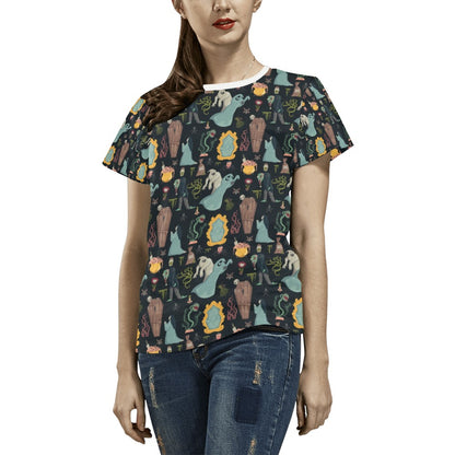 Creepy Print Design LKS303 Women's  T-shirt