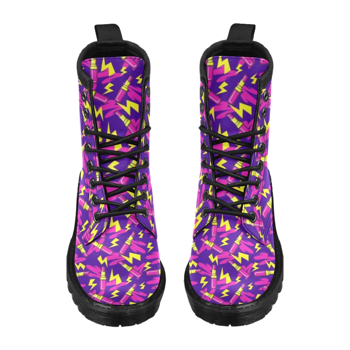 Lipstick Pattern Print Design LT04 Women's Boots