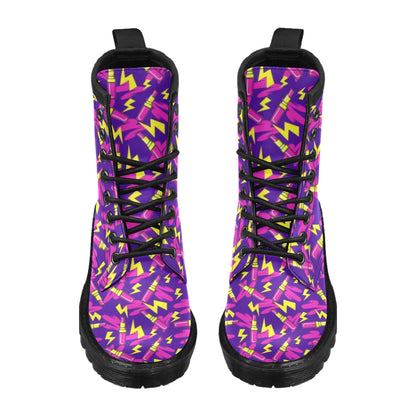 Lipstick Pattern Print Design LT04 Women's Boots