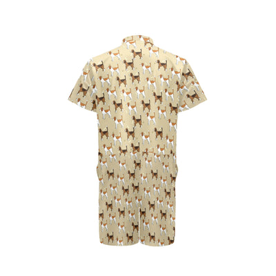 Beagle Pattern Print Design 01 Men's Romper