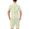 Bear Pattern Print Design 02 Men's Romper