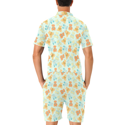 Bear Pattern Print Design 02 Men's Romper