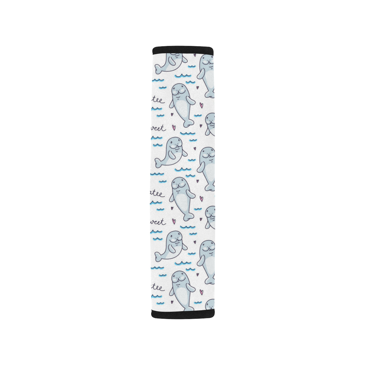 Manatee Baby Pattern Print Design 03 Car Seat Belt Cover