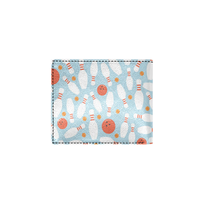 Bowling Pattern Print Design 09 Men's ID Card Wallet