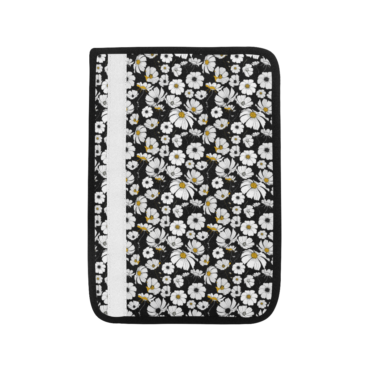 Daisy Pattern Print Design 02 Car Seat Belt Cover