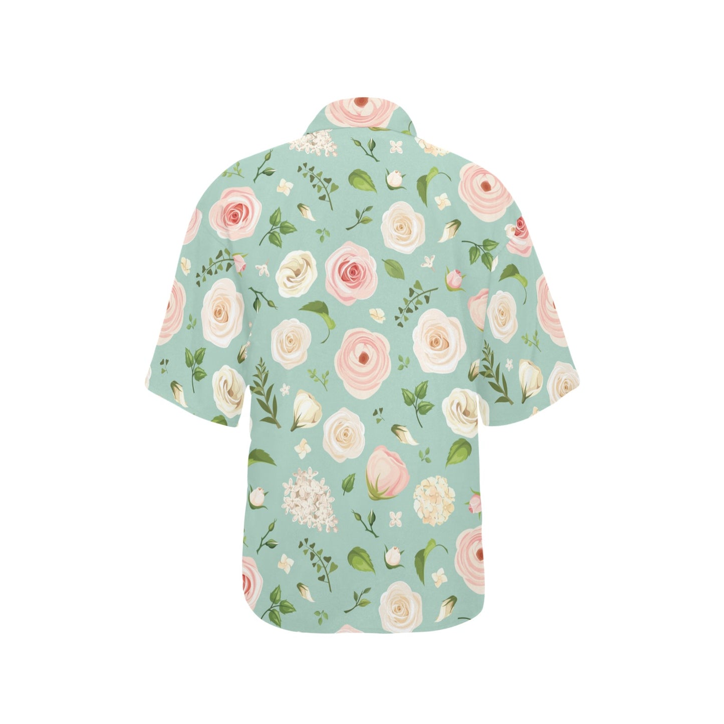 Lisianthus Pattern Print Design 01 Women's Hawaiian Shirt