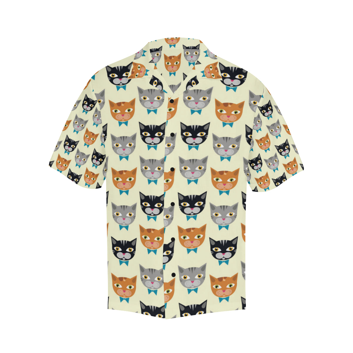 Cat Pattern Print Design 05 Men's Hawaiian Shirt