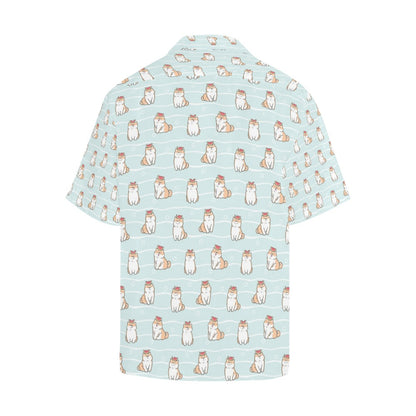 Shiba Inu Print Design LKS3011 Men's Hawaiian Shirt
