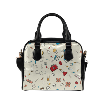 Nurse Pattern Print Design A04 Shoulder Handbag