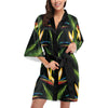 Bird Of Paradise Pattern Print Design BOP012 Women's Short Kimono