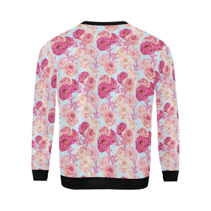 Lisianthus Pattern Print Design LT05 Men Long Sleeve Sweatshirt