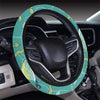 Sea Turtle Pattern Print Design T08 Steering Wheel Cover with Elastic Edge