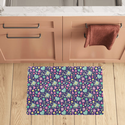 Crochet Pattern Print Design 02 Kitchen Mat