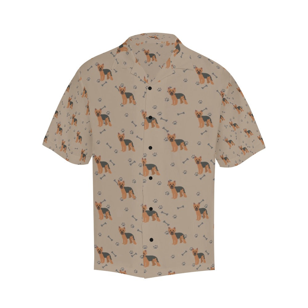 Yorkshire Terriers Print Design LKS305 Men's Hawaiian Shirt